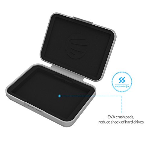 ORICO Festplattentasche Schutztasche Schutzbox (3.5″, Grau, 5 Stück) – Aufbewahrungstasche für 3,5 Zoll Festplatten Western Digital WD Seagate Toshiba Samsung Intenso - 5