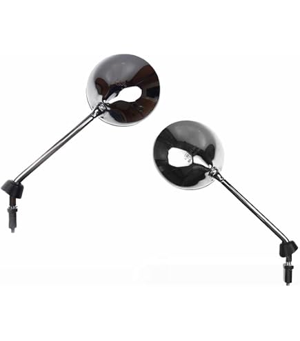 Rétroviseur Gauche Chromé Vicma Pour Vespa LX 50 2T/4T, Liberty 50-200cc - Qualité OEM, Aspect Original