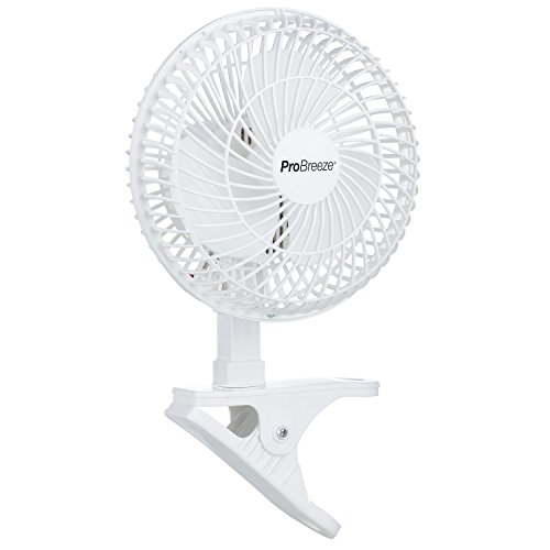 Pro Breeze Mini-Ventilator zum Anklipsen, 15 cm Durchmesser, für Zuhause, Büro und Schreibtisch, 2 Geschwindigkeitsstufen - 3