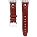 Produktbild SIXCUP Uhrenarmband Lederarmband Strap Band Ersatz Deluxe Leder Denim Armband Watch Strap Für Apple Watch Serie 1/2/3/4 42/44mm (Rot)