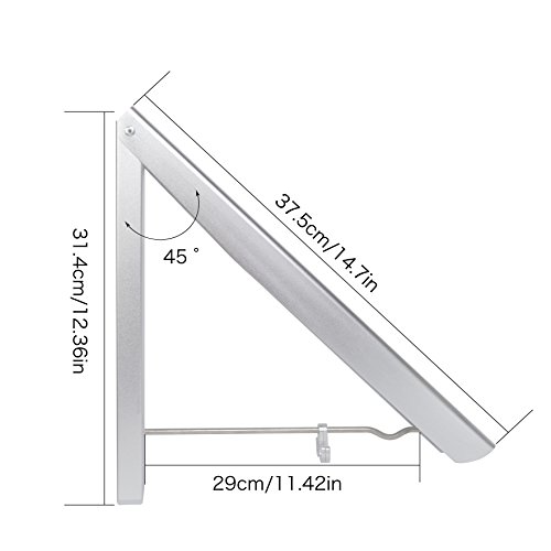 Bedee Klappbar Kleiderhaken Stabil Aluminum Edelstahl Wand-Kleiderständer Anti-rost Garderobenhaken für Wohnzimmer, Bad, Schlafzimmer, Büro, Einfach zu installieren - 5