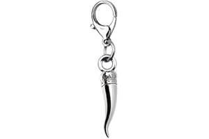 Ten Charms cornino in acciaio in 3 D portafortuna cod.EL28050 cm 4x0,8x0,5h by Varotto & Co.