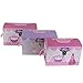 JVL Girls Princess Treasure Toy Chests Storage Boxes with Metal Clasp and Rope Handles - Set of 3