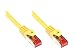 Produktbild Good Connections Cat. 6 Ethernet LAN Patchkabel mit Rastnasenschutz RNS, S/FTP, PiMF, PVC, 250Mhz, Gigabit-fähig (10/100/1000-Base-T Ethernet Netzwerke), für Patchfelder, Patchpanels, Switch, Router, Modems, gelb, 3m