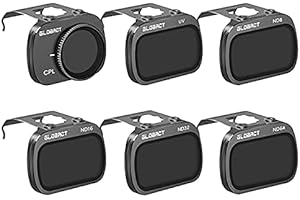 Globact Drohnenfilter ND Filter Set für DJI Mavic Mini 2/Mavic Mini/Mini SE Zubehör, Kameraobjektivfilter 6 Stück(CPL, UV, ND8, ND16, ND32, ND64)