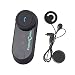 Produktbild Motorrad Bluetooth Intercom Headsets, FreedConn T-COMVB Motorradhelm Interphone Gegensprechanlage Kommunikationssysteme 2-3 Rider Intercom Kit Mit 800M, GPS, FM Radio (1 Stück mit weichen Kopfhörer)