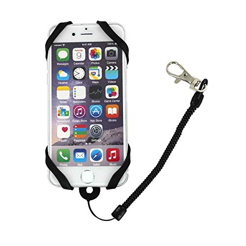 Wantalis Leash Universale Accroche e Scaldacollo per Smartphone - Nero Unisex Adulto