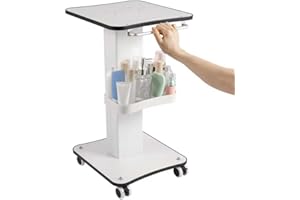 Blendra Beauty Salon Trolley Cart, Salon Spa Rolling Trolley Stand Mobile with Wheel for skincare equipment, makeup, nails, and salon supplies