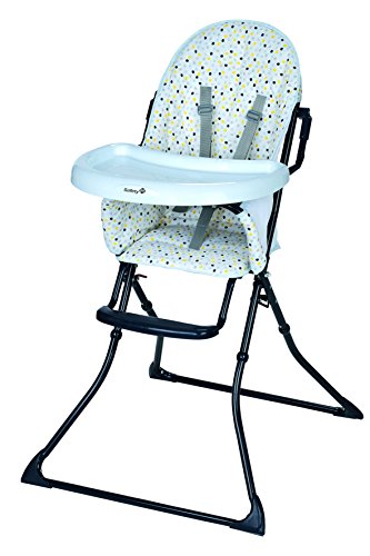 Safety 1st Kanji Hochstuhl, kompakt zusammenklappbar und platzsparend zu verstauen, großer Tisch mit Bechervertiefung, geeignet ab ca. 6 Monate bis max. 15 kg