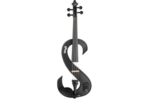 Stagg EVN 4/4 MBK Violon électrique Noir métallique