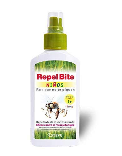 REPEL BITE NIÑOS spray 100 ml. Repelente Antimosquitos. Piles sensibles. Idel para niños. Eficaz contra mosquito tigre.