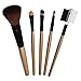 Malloom® Fashion Multifunctional 5 Pieces Pro Foundation Makeup Tools Cosmetic Brush Blending Face Eye Brush Kit Sets (Gold)