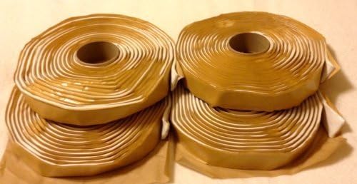 Colorimetrics White Putty Tape / Butyl Tape 3/16 x 1 x 20' (4-Pack) by DEHCO