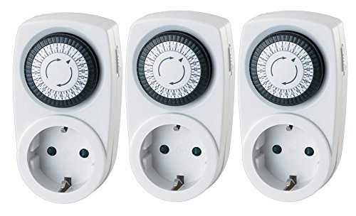 Garza Power - Temporizador analógico Mini, blíster de 3 unidades