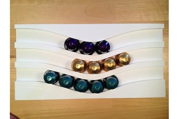 Cafedeco distributeur porte capsules compatible nespresso 3HB capacité 30 capsules, dosettes 33x16x1cm