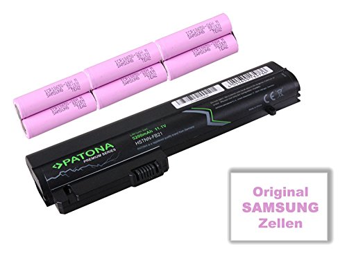 PATONA Premium Laptop Akku für HP Compaq 2400 | 2510p | NC2400 | EliteBook 2530p | 2540p | 2533t – [ Li-ion; 5200mAh; schwarz] - 5