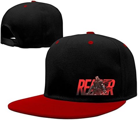 Fitty area Overwatch Cool Reaper Geek Baseball Cap One Size Red Red