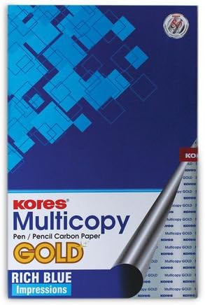 Kores MultiCopy Carbon Paper -Blue 210X330 MM 100 SHT FLD