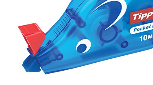 Tipp-Ex Pocket Mouse Korrekturroller mit Bandschutzkappe / Korrekturband 10m x 4,2mm / 10er Pack - 5
