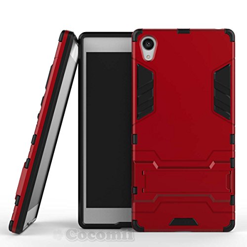 Cocomii Iron Man Armor Sony Xperia Z5 Premium Funda NUEVO  Robusto  Superior T  ctico Sujeci  n Soporte Antichoque R  gido Caja  Militar Defensor  Cuerpo Completo Doble Capa S  lido Case Carcasa   NEW  Heavy Duty  Premium Tactical Grip Kickstand Shockproof Hard Bumper Shell  Military Defender  Full Body Dual Layer Rugged Cover for Sony Xperia Z5 Premium  I Red 