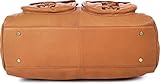 PHIL+SOPHIE, Cntmp, Damen XL Leder Wickeltaschen, Diaper Bags, Babytaschen, Buggy-Taschen, Leder, Camel, Senfgelb, Mustard, 40x35x11cm (B x H x T) - 6