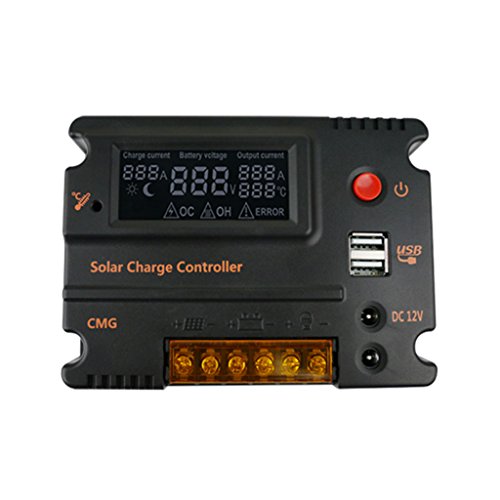 Magideal 10A 12V/24V Solar LCD Panel Battery Regulator Charge Controller Auto Switch RS.1810 (56.00% Off) - Amazon
