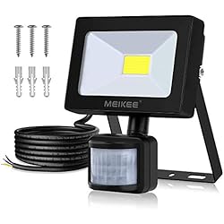 Foco con Sensor Movimiento, 10W Proyector Exterior Impermeable IP66 Luz LED 1000LM 6500K, Iluminación de Exterior y Seguridad interior y exterior para Jardín, Patio, Camino, Yarda