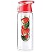 Produktbild 800ML Sport Camping Obst Wasser Getränk Flasche Früchte Infusion Trinkflasche (ROT)