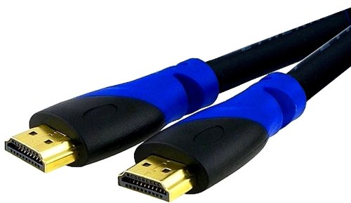 Teepee Online HDMI-Kabel (2 m) Schwarz / Blau, 1 Stück