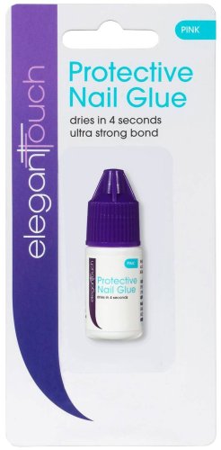 Elegant Touch 5 Second Protective Nail Glue Pink 3ml