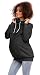 Zeta Ville - Women's breastfeeding top sweatshirt cowl neck nursing panel - 354c (Graphite Melange, UK 10, M)