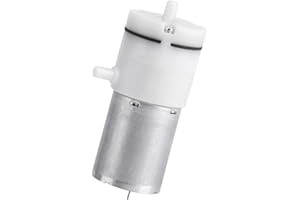 Aigend Mini motore pompa ad aria, alluminio + plastica Micro pompa ad aria 12V DC Pompa per vuoto elettrica ultra silenziosa per serbatoio dell'acquario