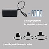 Revtronic LED Fahrradlicht, 1600 Lumen LED Scheinwerfer, Fahrradlampe Fahrradbeleuchtung Frontlichter Mit Wiederaufladbare Akku - 5