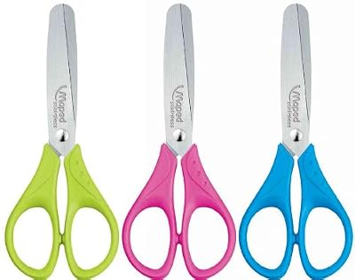 MAPED Ciseaux scolaire Start 13 cm Bout rond Coloris aléatoire