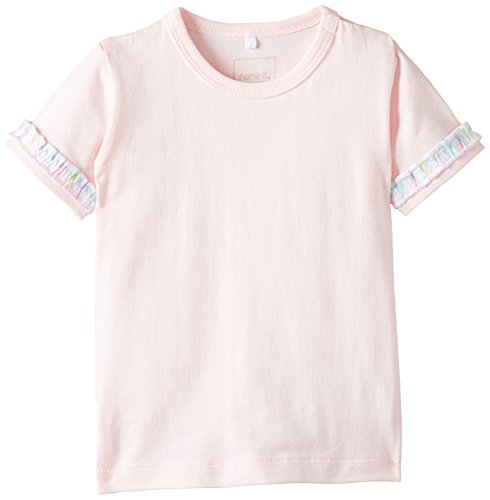 NAME IT Baby Girls Isadora Nb So Ss Top 215 T-Shirt, Pink (Ballerina), 6-9 Months (Manufacturer Size: 74)