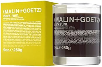 malin + goetz dark rum candle