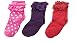 FOOTPRINTS Organic cotton Baby Girls Frill Socks- 12-24 Months - Pack of 3 pairs (Purple, Red,Pink) RS.299.00