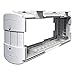 Produktbild Eurosell - Premium Unterbau PC Computer Mini/MIdi Tower Halter Halterung Ständer - Unter Tisch Montage - vertikal/horizontal