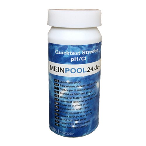Wasserteststreifen Pool Teststreifen 50 Stck pH/Chlor