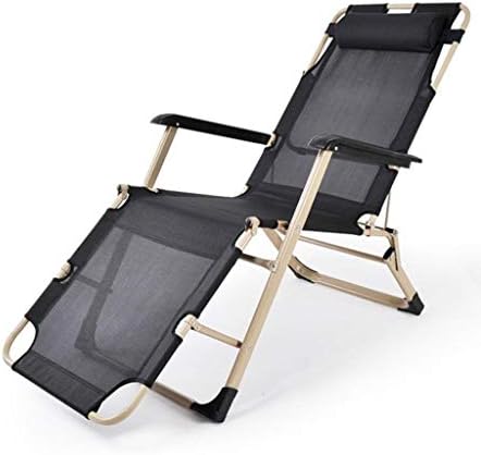 LE Folding Chairs Outdoor Folding Lounger Recliners Single Bed Office Napping Chair Leisure Beach Camp Chair