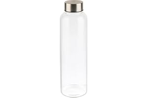 APS 66907 butelka na napoje, szklana, 6,5 x 6,5 cm, wysokość 23,5 cm, Ø 6,5 cm, 0,55 litra, przezroczysta