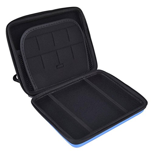 Malloom Bolsa EVA viajes llevar funda organizador 10 cartuchos para Nintendo 2DS  Azul 