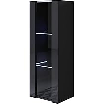Vetrina Pensile Luke V3 MB Muebles Con LED - Bianco Lucido 40x126x29cm - Foto 4