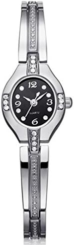 FALAIDUO Classic Women' s Stainless Steel Rhinestone Quartz Wrist Watch (Sliver 1)
