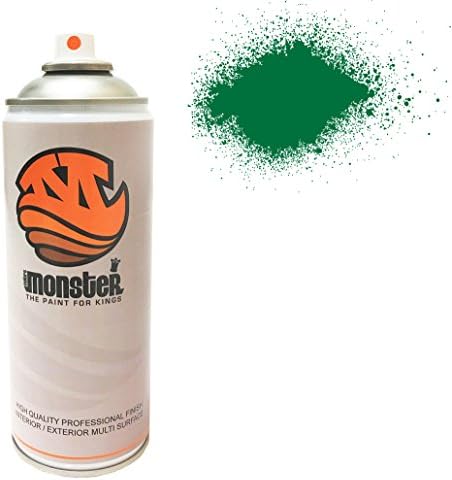 Monster Premiere Gloss Finish Mint Green RAL 6029 Spray Paint, All Purpose Interior/Exterior, Art, Crafts, auto, Home Furniture, 400ml