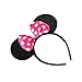 Produktbild themattys Minnie-Mouse Minnie-Maus Ohren mit Schleife - Kostüm für Erwachsene & Kinder in 4 verschiedenen Farben - perfekt für Fasching, Karneval & Cosplay - Haarreif Pink