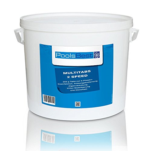 10 Kg - PoolsBest® Multi 2 Speed 6 in 1, Tabs (schnell- & langsaml.)