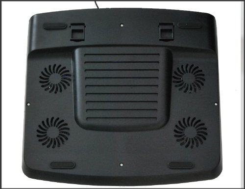 Notebook Laptop Kühler mit 5 einstellbaren Lüftern / 2x USB Hub mit blauen LED - 4