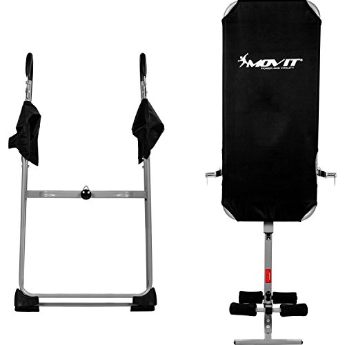 MOVIT® Inversionsbank / Rückentrainer „Gravity“, TÜV SÜD GS zertifiziert, Rahmenfarbe Silber/Schwarz oder Schwarz, Benutzergewicht bis 136kg - 6