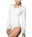Produktbild Doreanse Damen Langarm-Body weiß Größe S